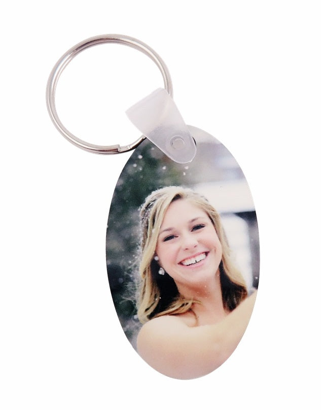 Monarch Sublimation Acrylic Keychain Tag,
Portrait Oval, 2" x 2.5" x .22"