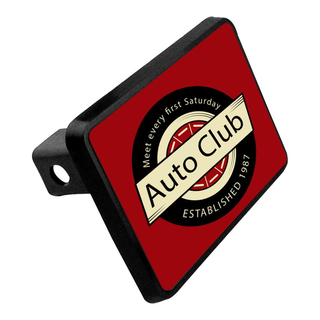 Unisub Aluminum Rectangle Insert for 4573 Hitch Cover, Gloss White, 3.4" x 4.7" x 0.03 " (Case/50)